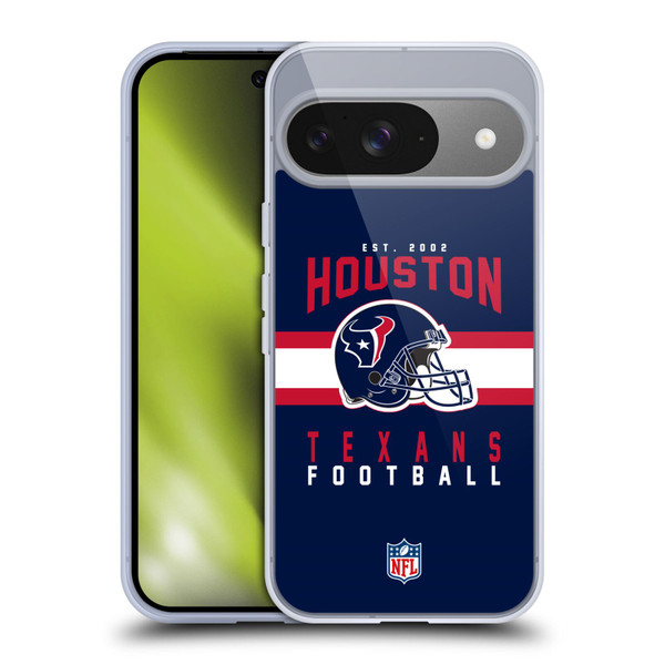 NFL Houston Texans Graphics Helmet Typography Soft Gel Case for Google Pixel 9 / Pixel 9 Pro