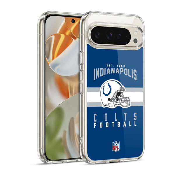 NFL Indianapolis Colts Graphics Helmet Typography Soft Gel Case for Google Pixel 9 / Pixel 9 Pro
