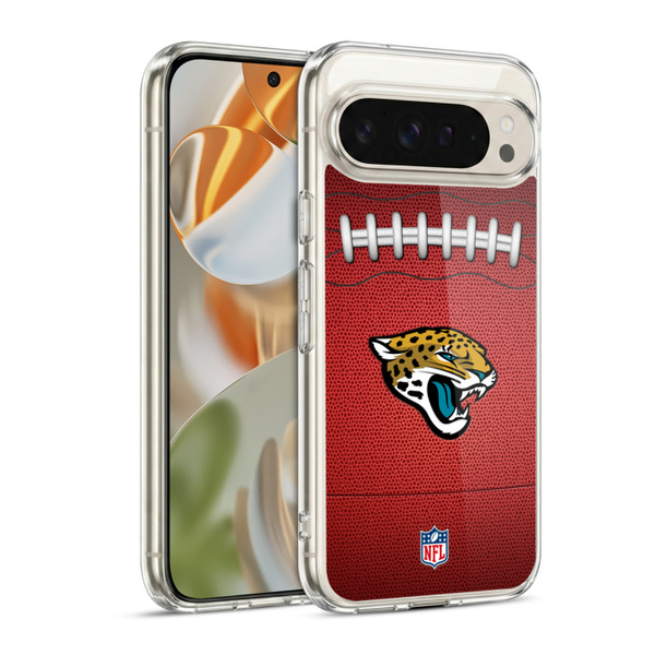 NFL Jacksonville Jaguars Graphics Football Soft Gel Case for Google Pixel 9 / Pixel 9 Pro