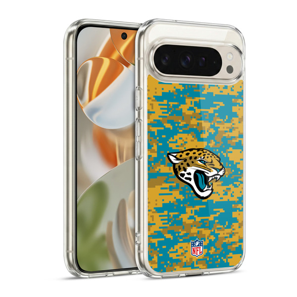 NFL Jacksonville Jaguars Graphics Digital Camouflage Soft Gel Case for Google Pixel 9 / Pixel 9 Pro