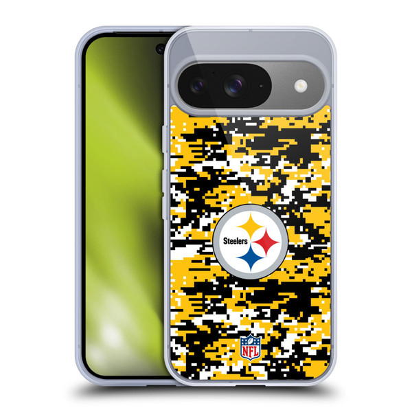 NFL Pittsburgh Steelers Graphics Digital Camouflage Soft Gel Case for Google Pixel 9 / Pixel 9 Pro