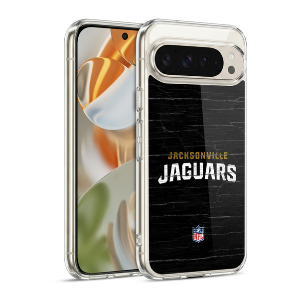 NFL Jacksonville Jaguars Logo Distressed Look Soft Gel Case for Google Pixel 9 / Pixel 9 Pro