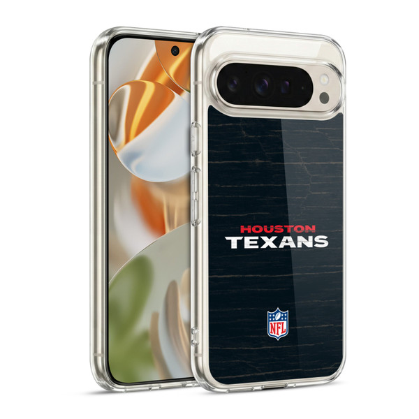 NFL Houston Texans Logo Distressed Look Soft Gel Case for Google Pixel 9 / Pixel 9 Pro