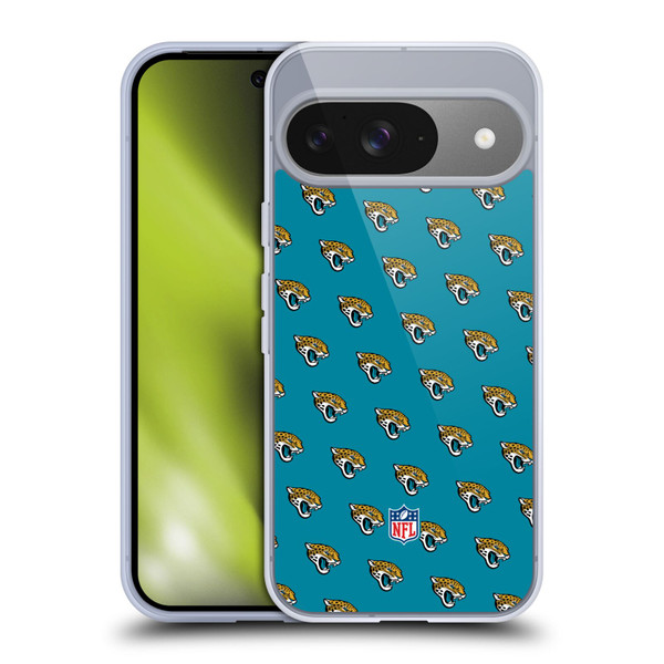 NFL Jacksonville Jaguars Artwork Patterns Soft Gel Case for Google Pixel 9 / Pixel 9 Pro