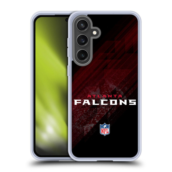 NFL Atlanta Falcons Logo Blur Soft Gel Case for Samsung Galaxy S24 FE