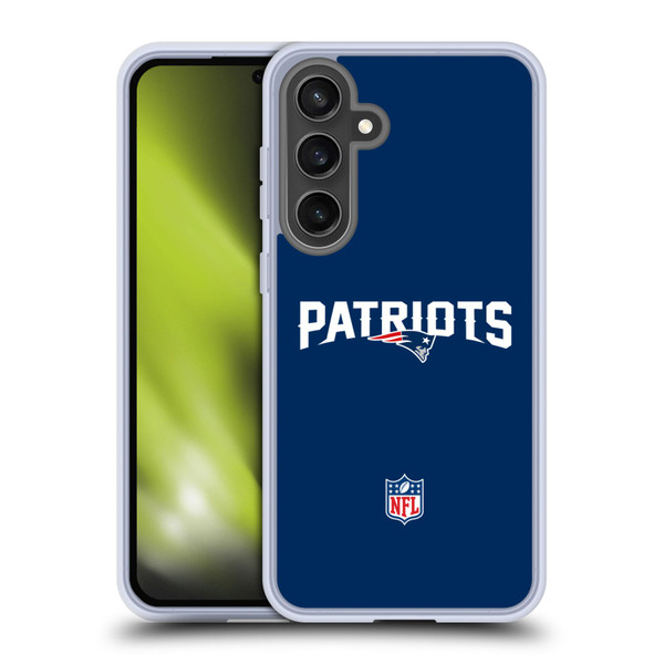 NFL New England Patriots Logo Plain Soft Gel Case for Samsung Galaxy S24 FE