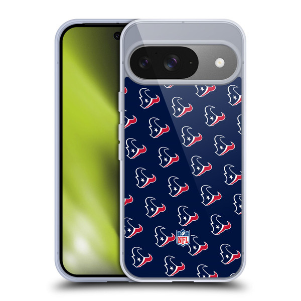 NFL Houston Texans Artwork Patterns Soft Gel Case for Google Pixel 9 / Pixel 9 Pro