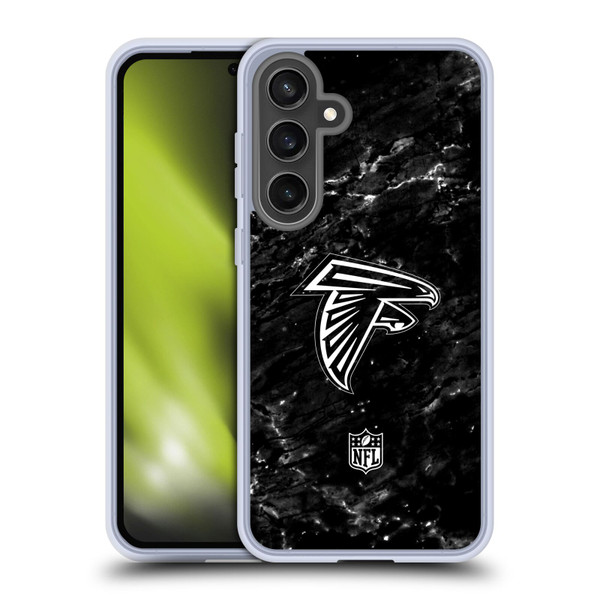 NFL Atlanta Falcons Artwork Marble Soft Gel Case for Samsung Galaxy S24 FE