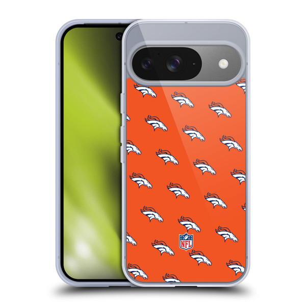 NFL Denver Broncos Artwork Patterns Soft Gel Case for Google Pixel 9 / Pixel 9 Pro