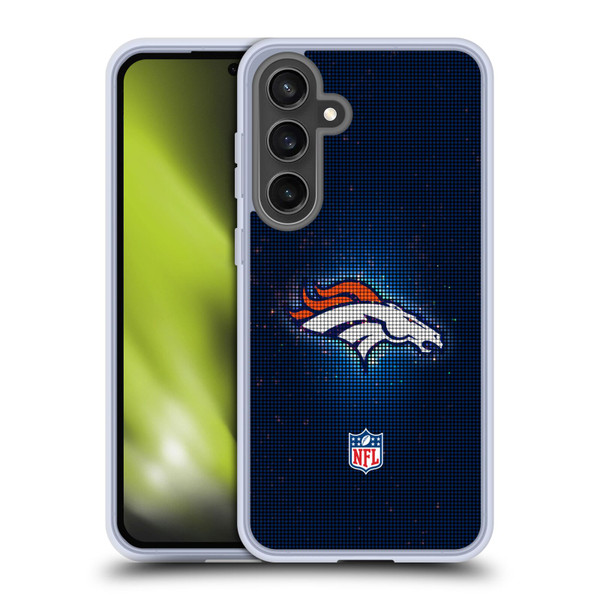 NFL Denver Broncos Artwork LED Soft Gel Case for Samsung Galaxy S24 FE