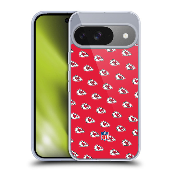 NFL Kansas City Chiefs Artwork Patterns Soft Gel Case for Google Pixel 9 / Pixel 9 Pro