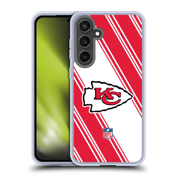 NFL Kansas City Chiefs Artwork Stripes Soft Gel Case for Samsung Galaxy S24 FE NFL Kansas City Chiefs Artwork Stripes Soft Gel Case for Samsung Galaxy S24 FE