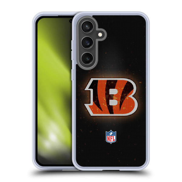NFL Cincinnati Bengals Artwork LED Soft Gel Case for Samsung Galaxy S24 FE