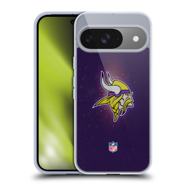NFL Minnesota Vikings Artwork LED Soft Gel Case for Google Pixel 9 / Pixel 9 Pro