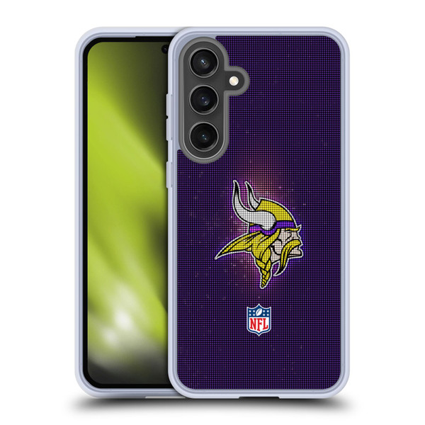 NFL Minnesota Vikings Artwork LED Soft Gel Case for Samsung Galaxy S24 FE