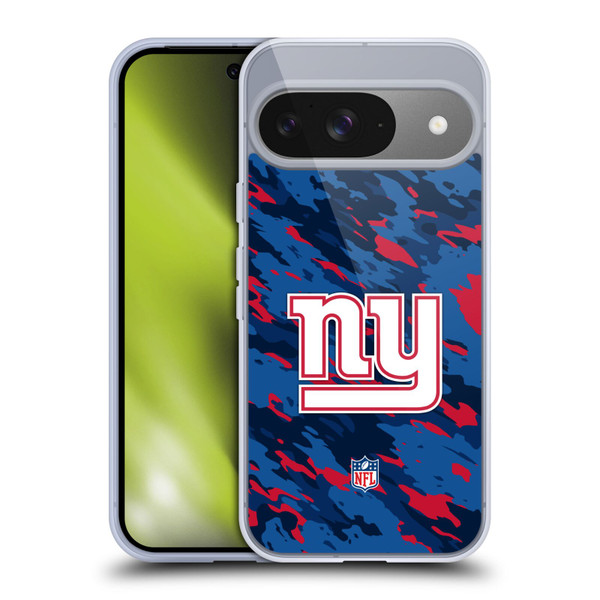 NFL New York Giants Logo Camou Soft Gel Case for Google Pixel 9 / Pixel 9 Pro