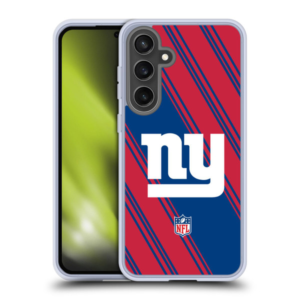 NFL New York Giants Artwork Stripes Soft Gel Case for Samsung Galaxy S24 FE