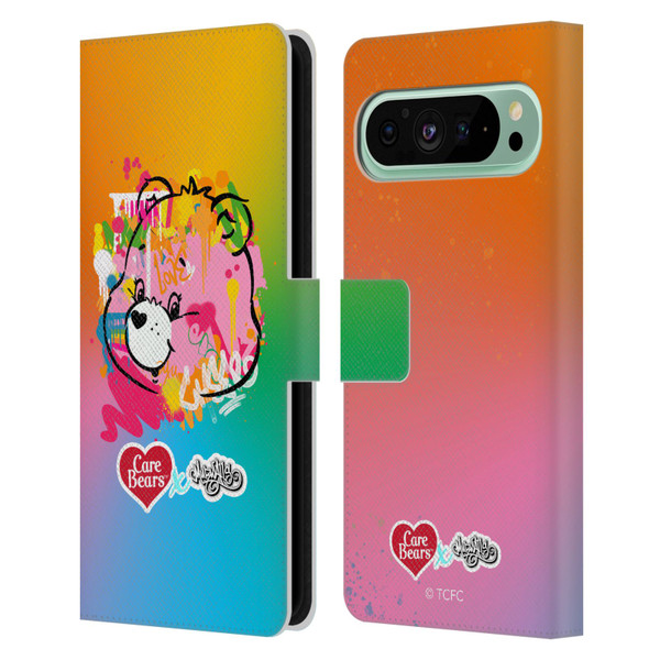 Care Bears Graffiti Collection by Murwalls Gradient Leather Book Wallet Case Cover For Google Pixel 9 Pro XL