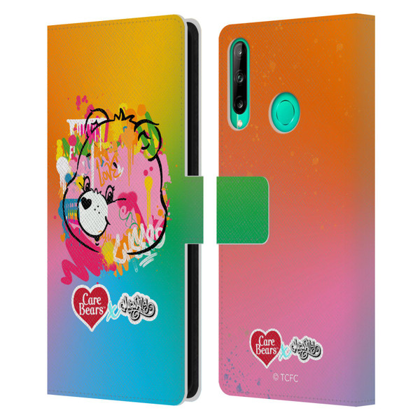 Care Bears Graffiti Collection by Murwalls Gradient Leather Book Wallet Case Cover For Huawei P40 lite E