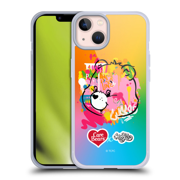 Care Bears Graffiti Collection by Murwalls Gradient Soft Gel Case for Apple iPhone 13