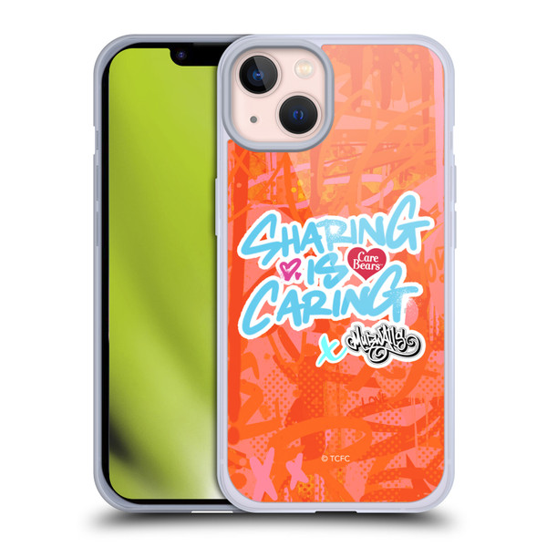 Care Bears Graffiti Collection by Murwalls Sharing Is Caring Soft Gel Case for Apple iPhone 13