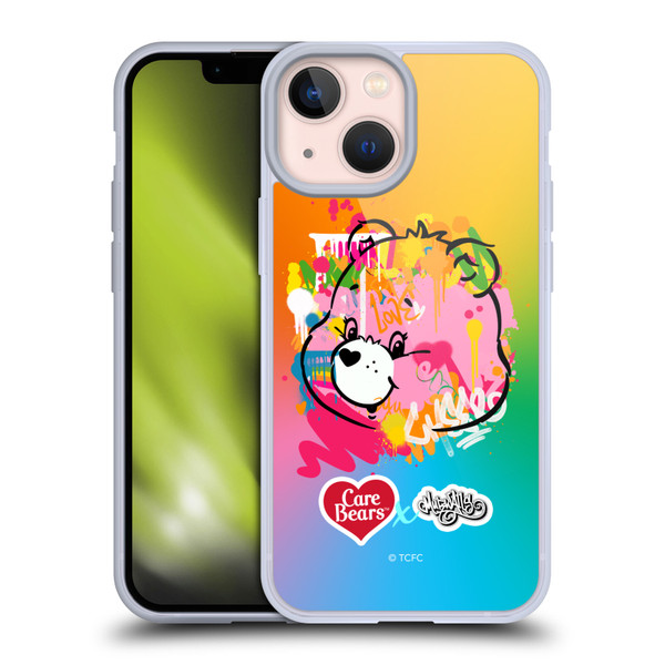 Care Bears Graffiti Collection by Murwalls Gradient Soft Gel Case for Apple iPhone 13 Mini