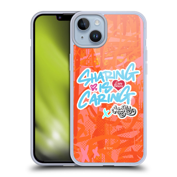 Care Bears Graffiti Collection by Murwalls Sharing Is Caring Soft Gel Case for Apple iPhone 14 Plus