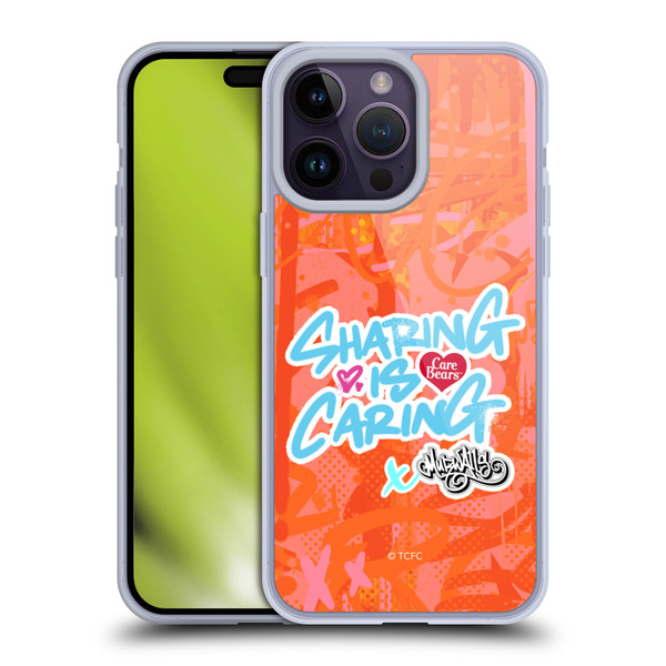 Care Bears Graffiti Collection by Murwalls Sharing Is Caring Soft Gel Case for Apple iPhone 14 Pro Max