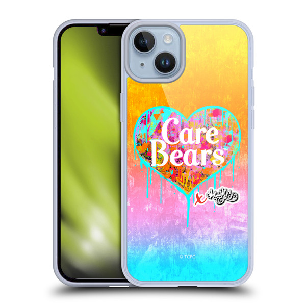 Care Bears Graffiti Collection by Murwalls Heart Tag Soft Gel Case for Apple iPhone 14 Plus