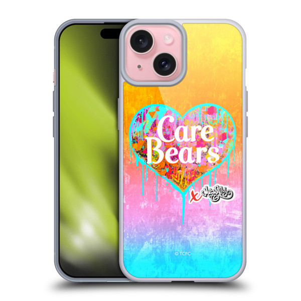 Care Bears Graffiti Collection by Murwalls Heart Tag Soft Gel Case for Apple iPhone 15