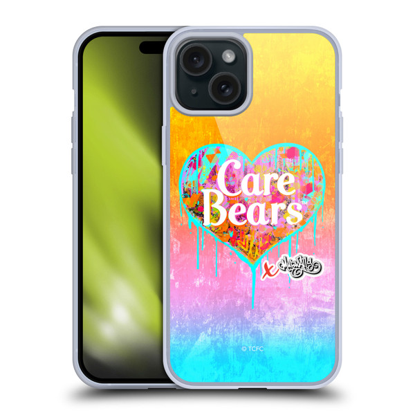 Care Bears Graffiti Collection by Murwalls Heart Tag Soft Gel Case for Apple iPhone 15 Plus