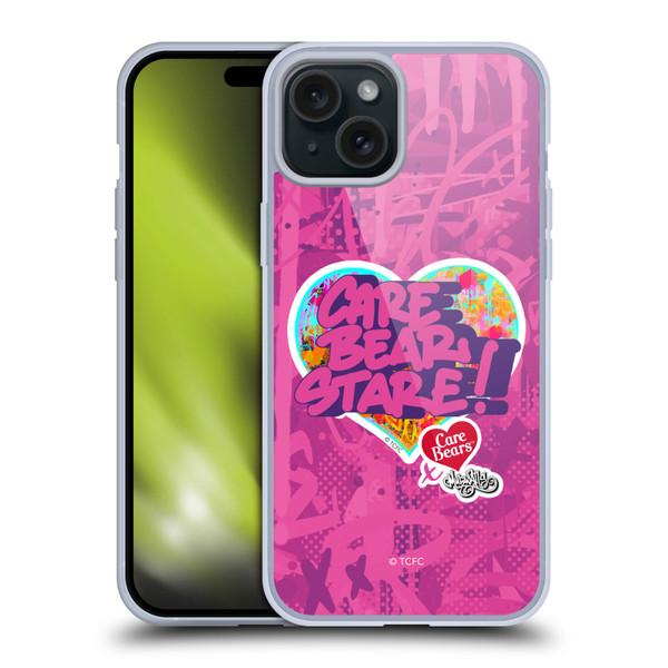 Care Bears Graffiti Collection by Murwalls Stare Soft Gel Case for Apple iPhone 15 Plus