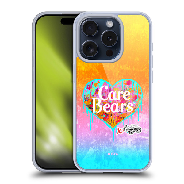 Care Bears Graffiti Collection by Murwalls Heart Tag Soft Gel Case for Apple iPhone 15 Pro