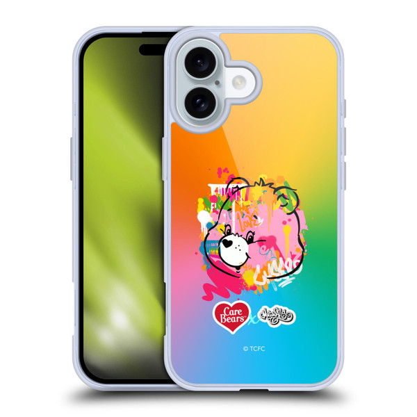Care Bears Graffiti Collection by Murwalls Gradient Soft Gel Case for Apple iPhone 16
