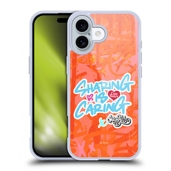 Care Bears Graffiti Collection by Murwalls Sharing Is Caring Soft Gel Case for Apple iPhone 16