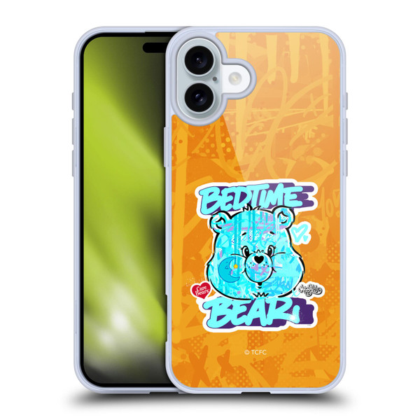 Care Bears Graffiti Collection by Murwalls Bedtime Soft Gel Case for Apple iPhone 16 Plus