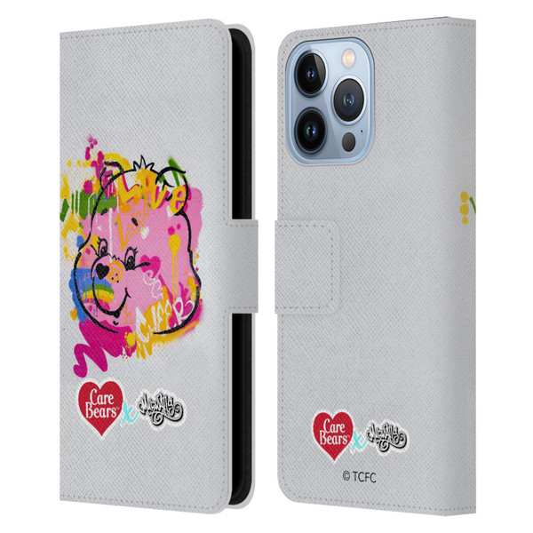 Care Bears Graffiti Collection by Murwalls Painted Leather Book Wallet Case Cover For Apple iPhone 13 Pro