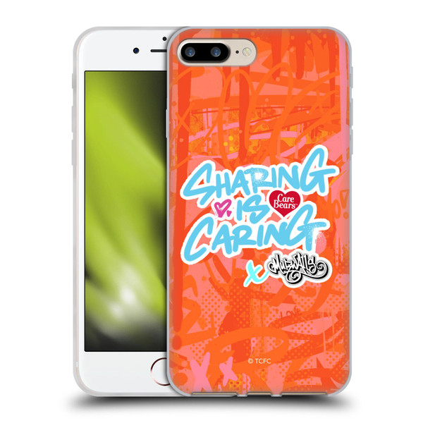 Care Bears Graffiti Collection by Murwalls Sharing Is Caring Soft Gel Case for Apple iPhone 7 Plus / iPhone 8 Plus