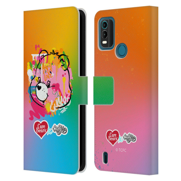 Care Bears Graffiti Collection by Murwalls Gradient Leather Book Wallet Case Cover For Nokia G11 Plus