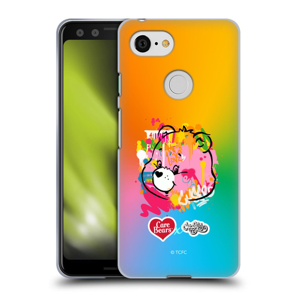 Care Bears Graffiti Collection by Murwalls Gradient Soft Gel Case for Google Pixel 3