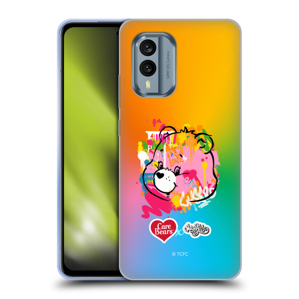 Care Bears Graffiti Collection by Murwalls Gradient Soft Gel Case for Nokia X30