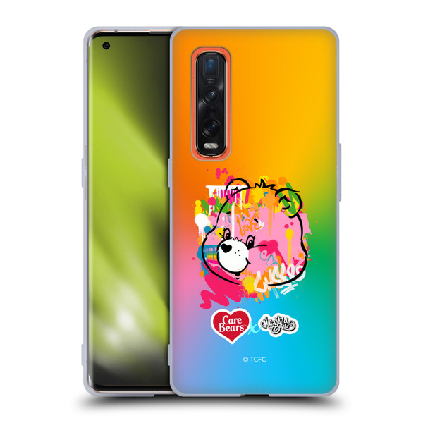 Care Bears Graffiti Collection by Murwalls Gradient Soft Gel Case for OPPO Find X2 Pro 5G