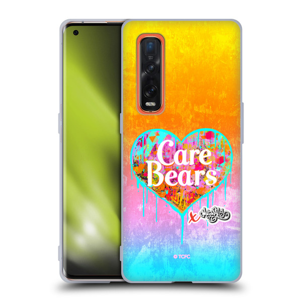 Care Bears Graffiti Collection by Murwalls Heart Tag Soft Gel Case for OPPO Find X2 Pro 5G
