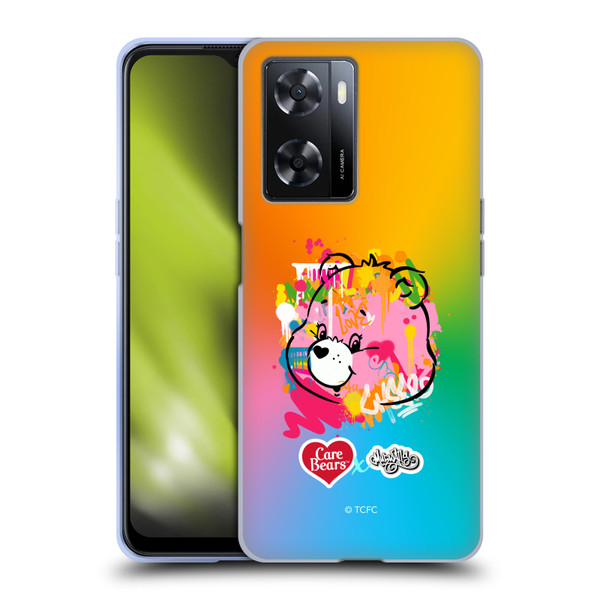 Care Bears Graffiti Collection by Murwalls Gradient Soft Gel Case for OPPO A57s