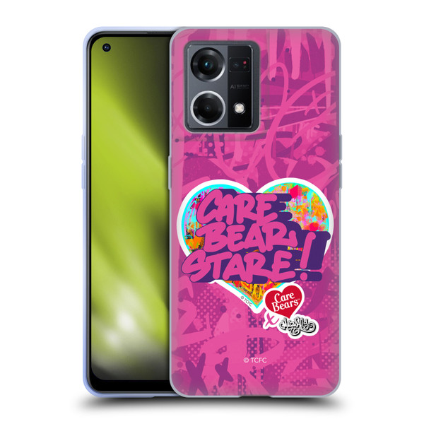 Care Bears Graffiti Collection by Murwalls Stare Soft Gel Case for OPPO Reno8 4G