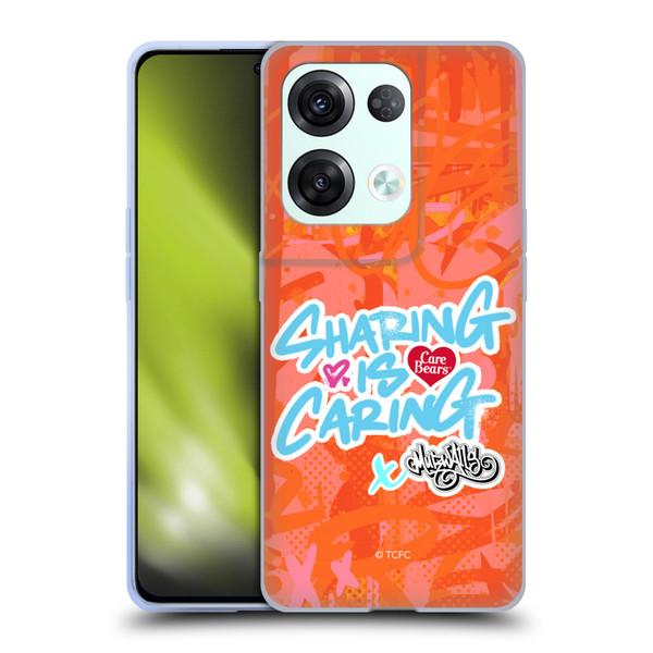Care Bears Graffiti Collection by Murwalls Sharing Is Caring Soft Gel Case for OPPO Reno8 Pro