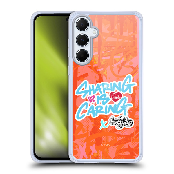 Care Bears Graffiti Collection by Murwalls Sharing Is Caring Soft Gel Case for Samsung Galaxy A55 5G