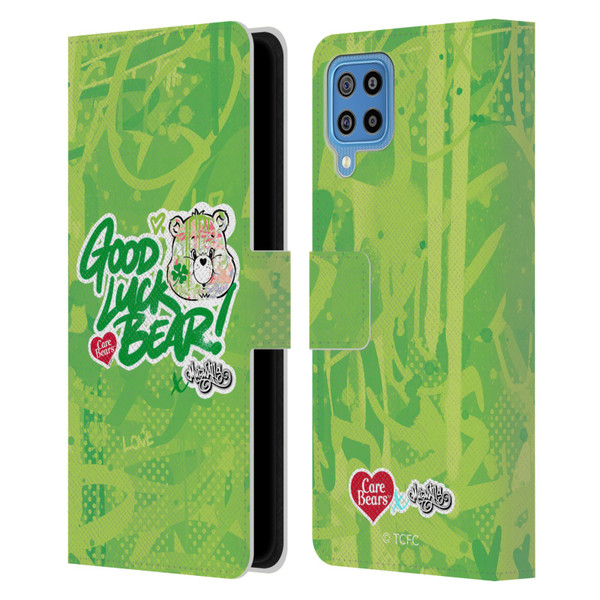 Care Bears Graffiti Collection by Murwalls Good Luck Leather Book Wallet Case Cover For Samsung Galaxy F22 (2021)