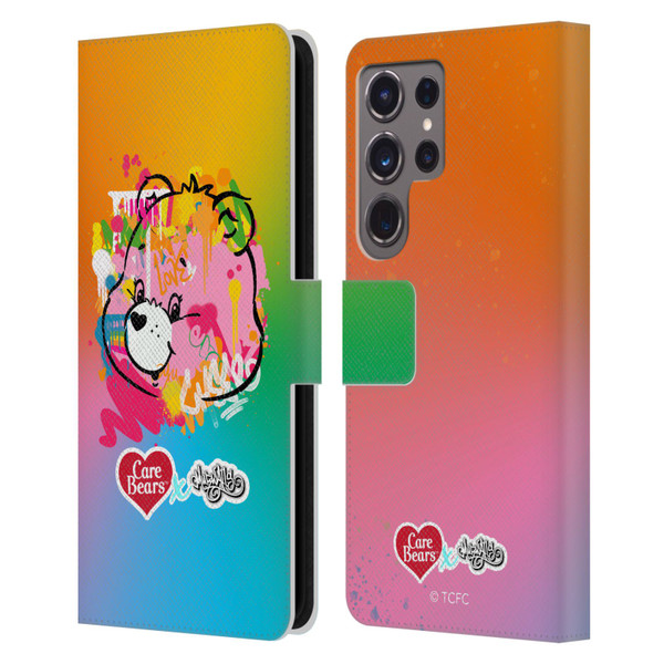 Care Bears Graffiti Collection by Murwalls Gradient Leather Book Wallet Case Cover For Samsung Galaxy S24 Ultra 5G