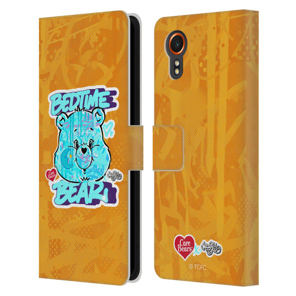 Care Bears Graffiti Collection by Murwalls Bedtime Leather Book Wallet Case Cover For Samsung Galaxy Xcover7 5G